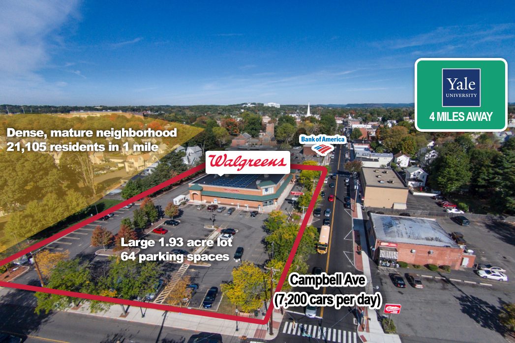 West Haven, CT Walgreens Aerial